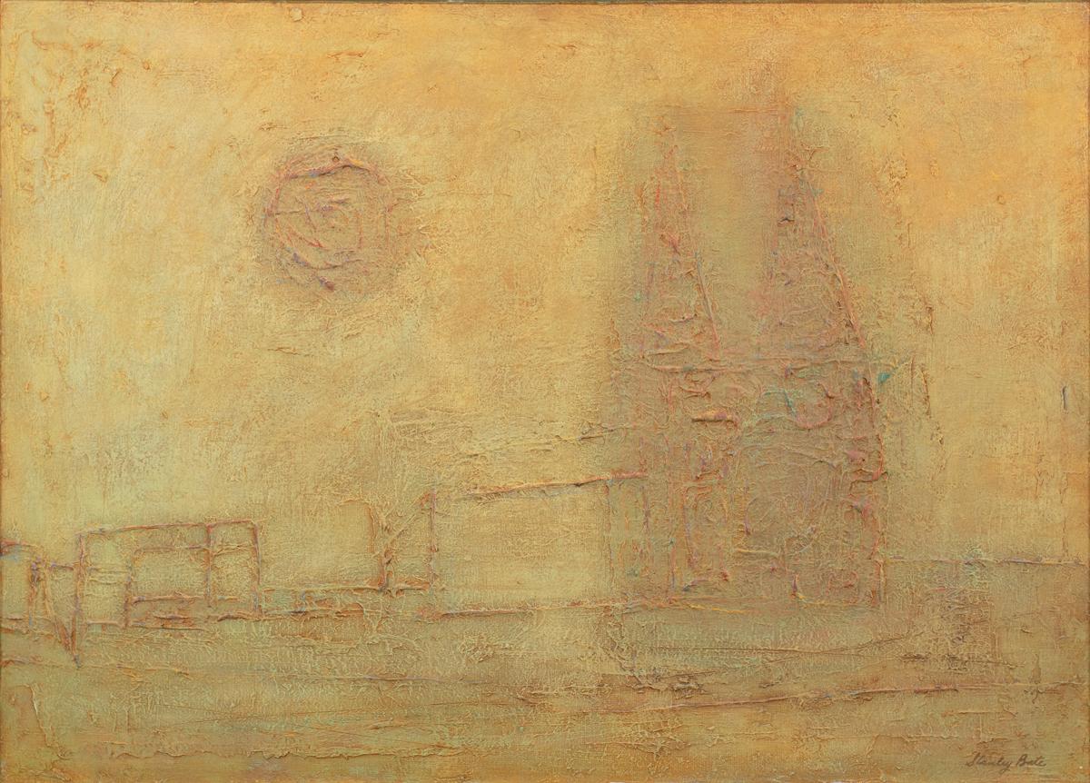 Peinture abstraite moderne de la cathédrale n°79 en vente 3