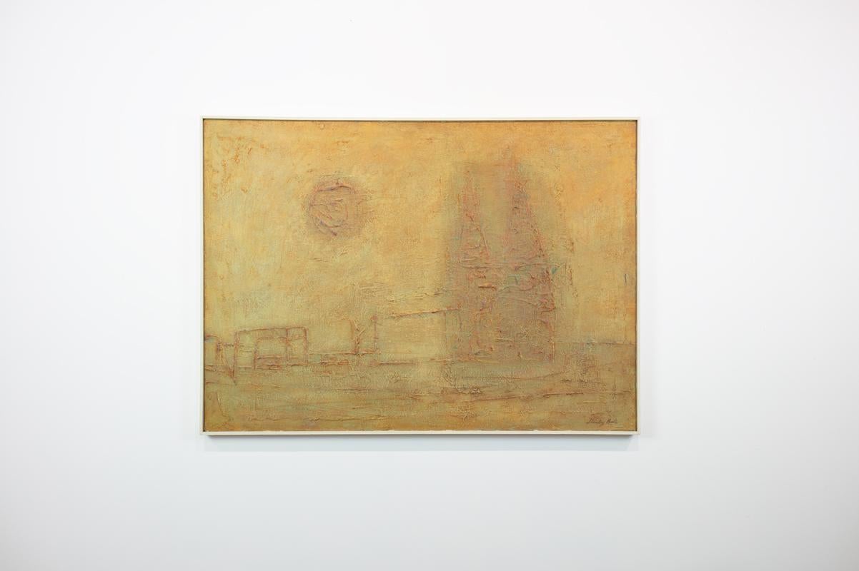 Abstract Painting Stanley Bate - Peinture abstraite moderne de la cathédrale n°79