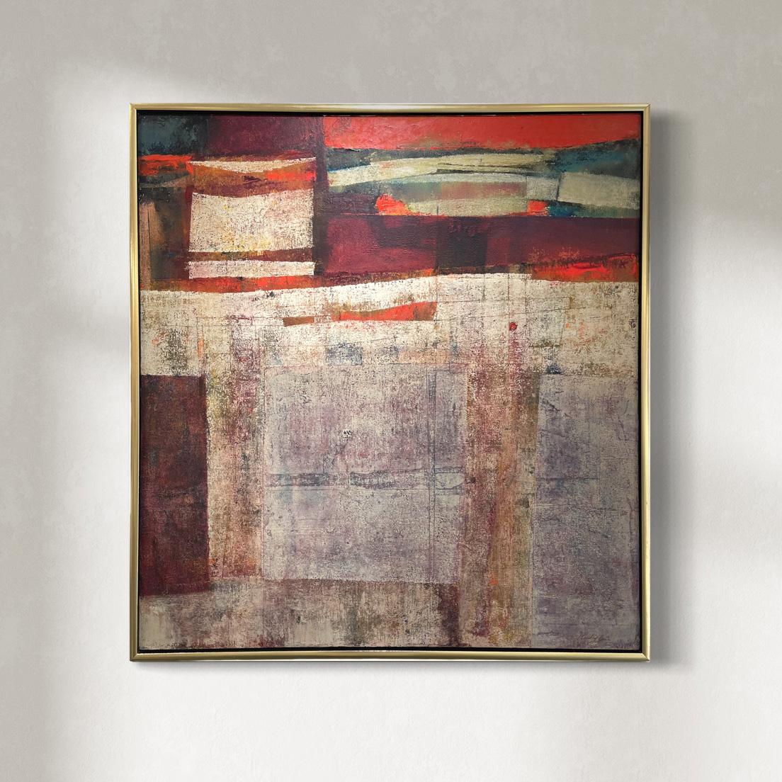 Abstract Painting di Stanley Bate - "Georgia on My Mind", pittura astratta moderna del 1960
