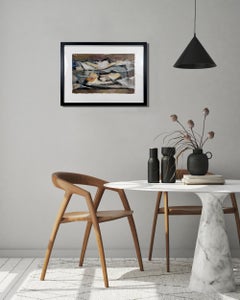 "Marine I - Sunset, " 1960s Modern Abstract Painting