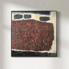 "Morat", Peinture abstraite moderne des années 1960