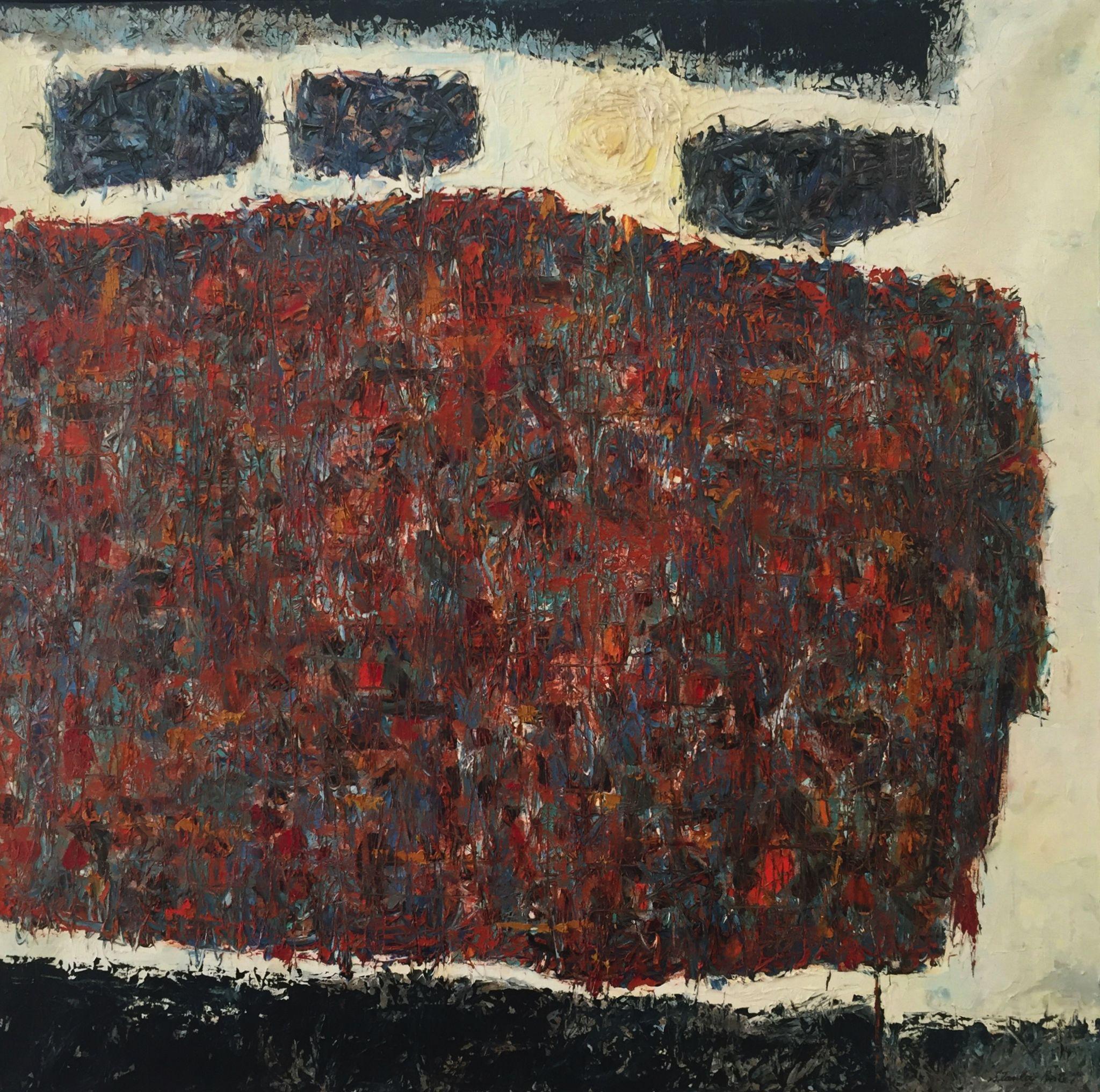 "Morat", Peinture abstraite moderne des années 1960