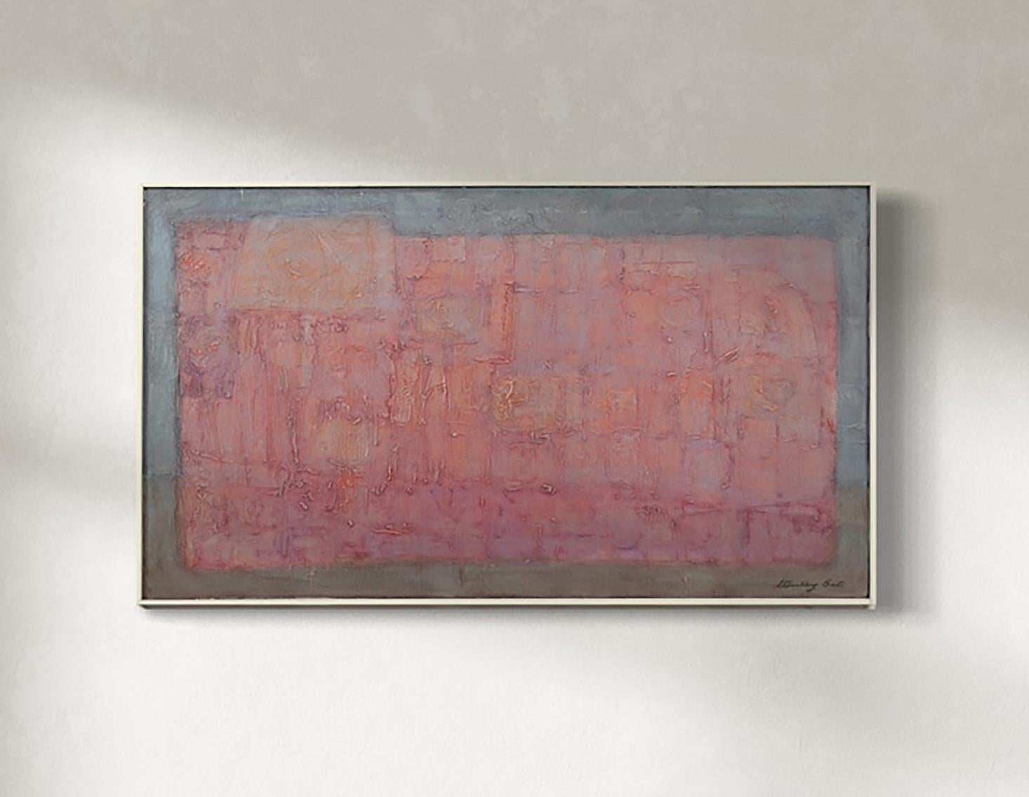 "Giardino notturno" Pittura astratta moderna - Painting di Stanley Bate