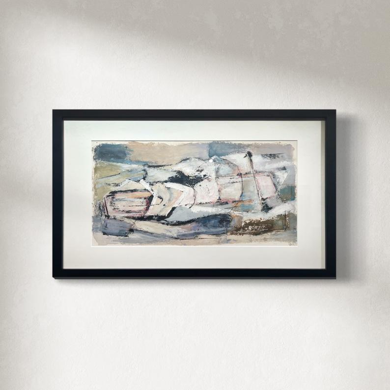 Abstract Painting di Stanley Bate - "Northeaster", pittura astratta moderna del 1960