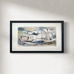 "Northeaster", pintura abstracta moderna de los años 60