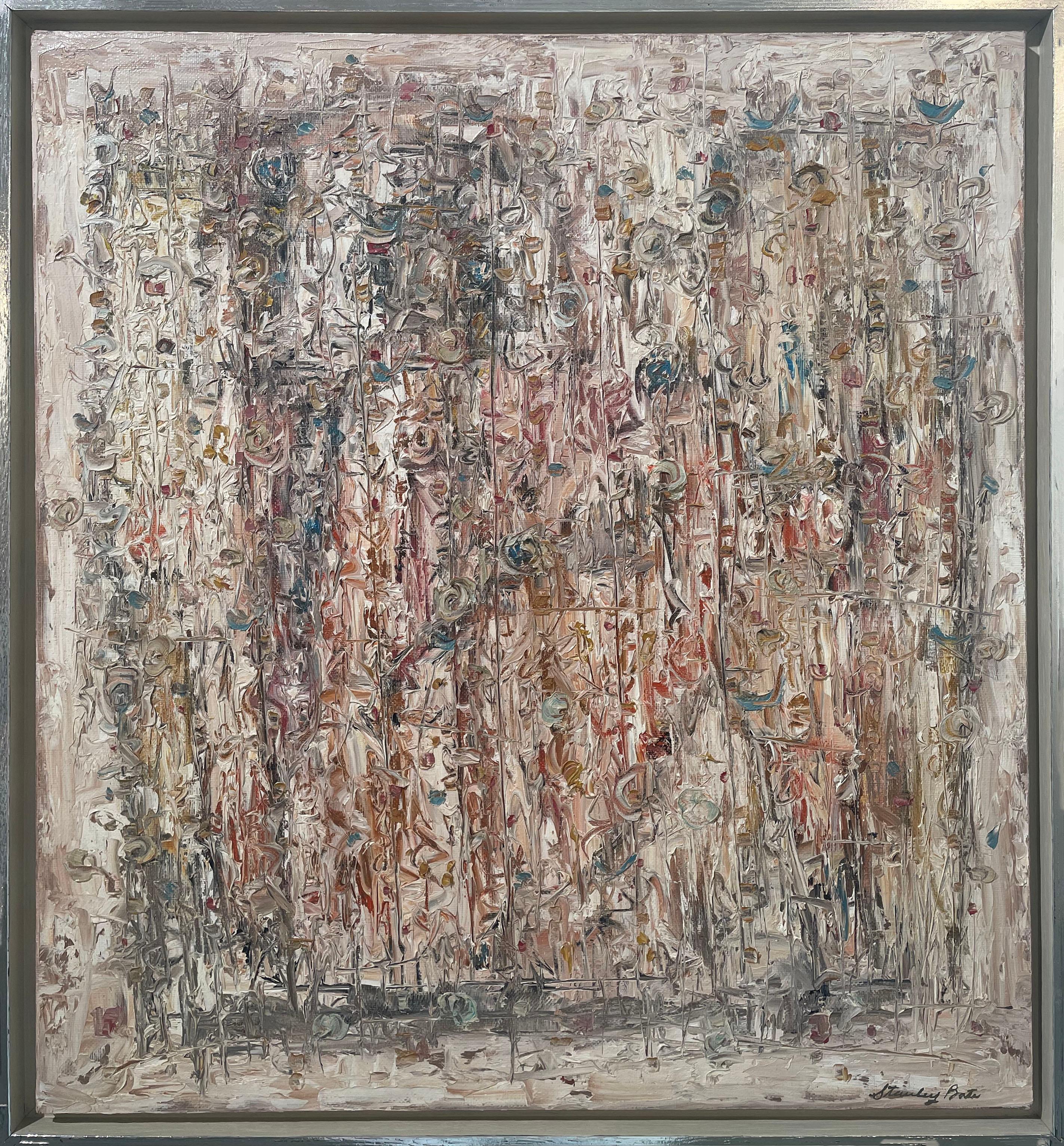 Abstract Painting Stanley Bate - Peinture abstraite moderne des années 1960