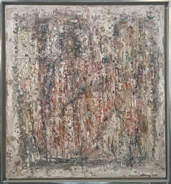 Peinture abstraite moderne des années 1960