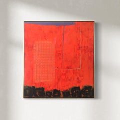 bate house phoenix "Phoenix Nest, " 1960s Modern Abstract Painting