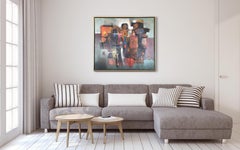 "Rites of Spring, " 1970s Modern Abstract Painting