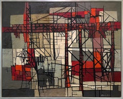 "S-22-B, " 1960s Modern Abstract Painting