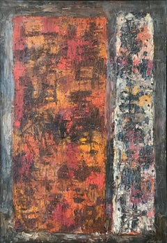 "Stele, " 1960s Modern Abstract Painting