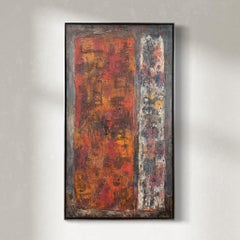 Peinture abstraite moderne des années 1960 «tele »