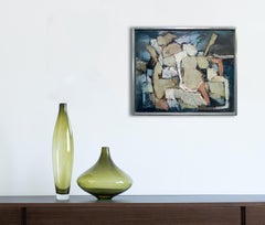 "Survivors, " 1960s Modern Abstract Painting