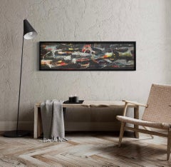 "Untitled #128, " 1960s Modern Abstract Painting