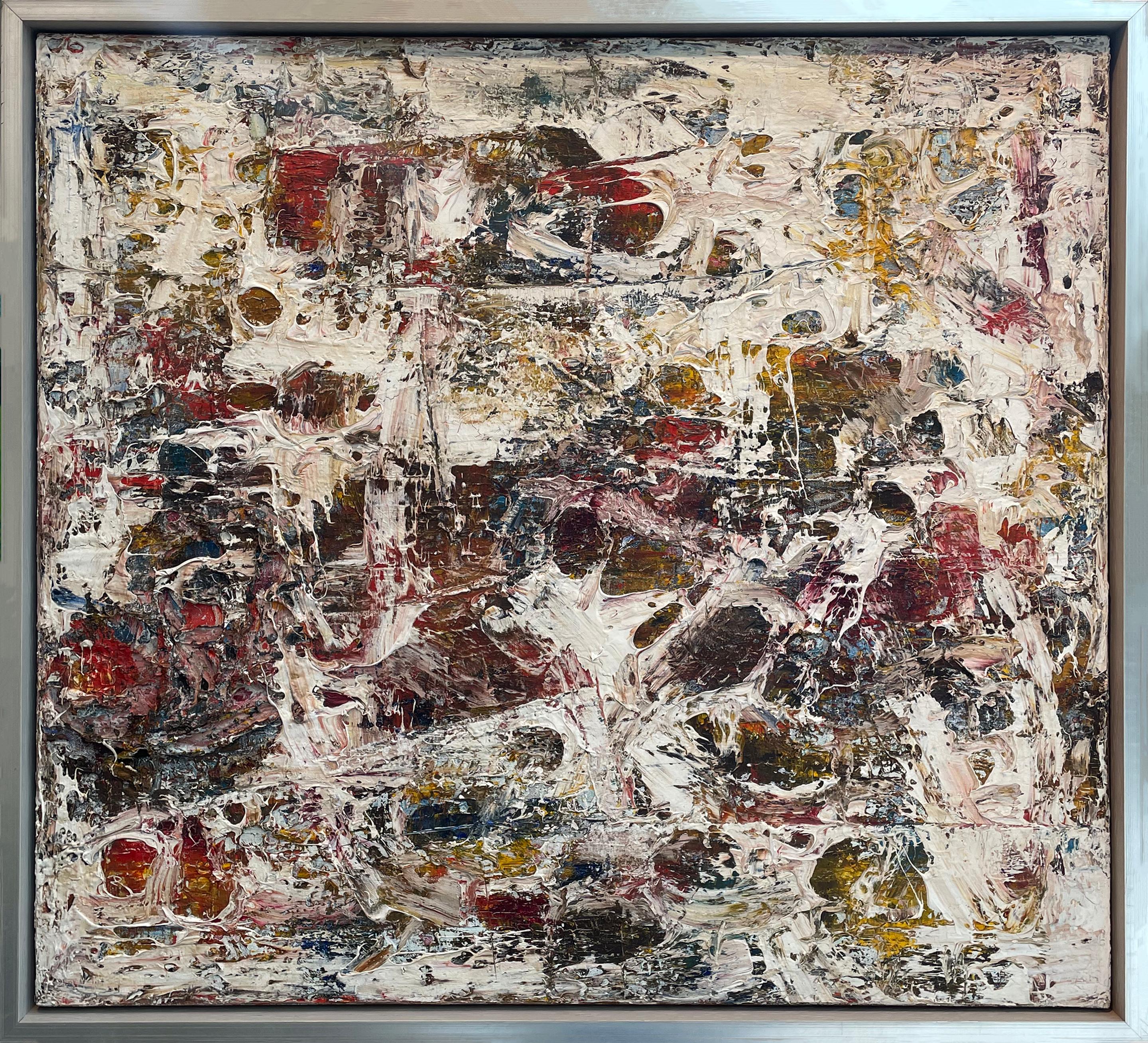 Abstract Painting Stanley Bate - Peinture abstraite moderne des années 1960, sans titre n°144