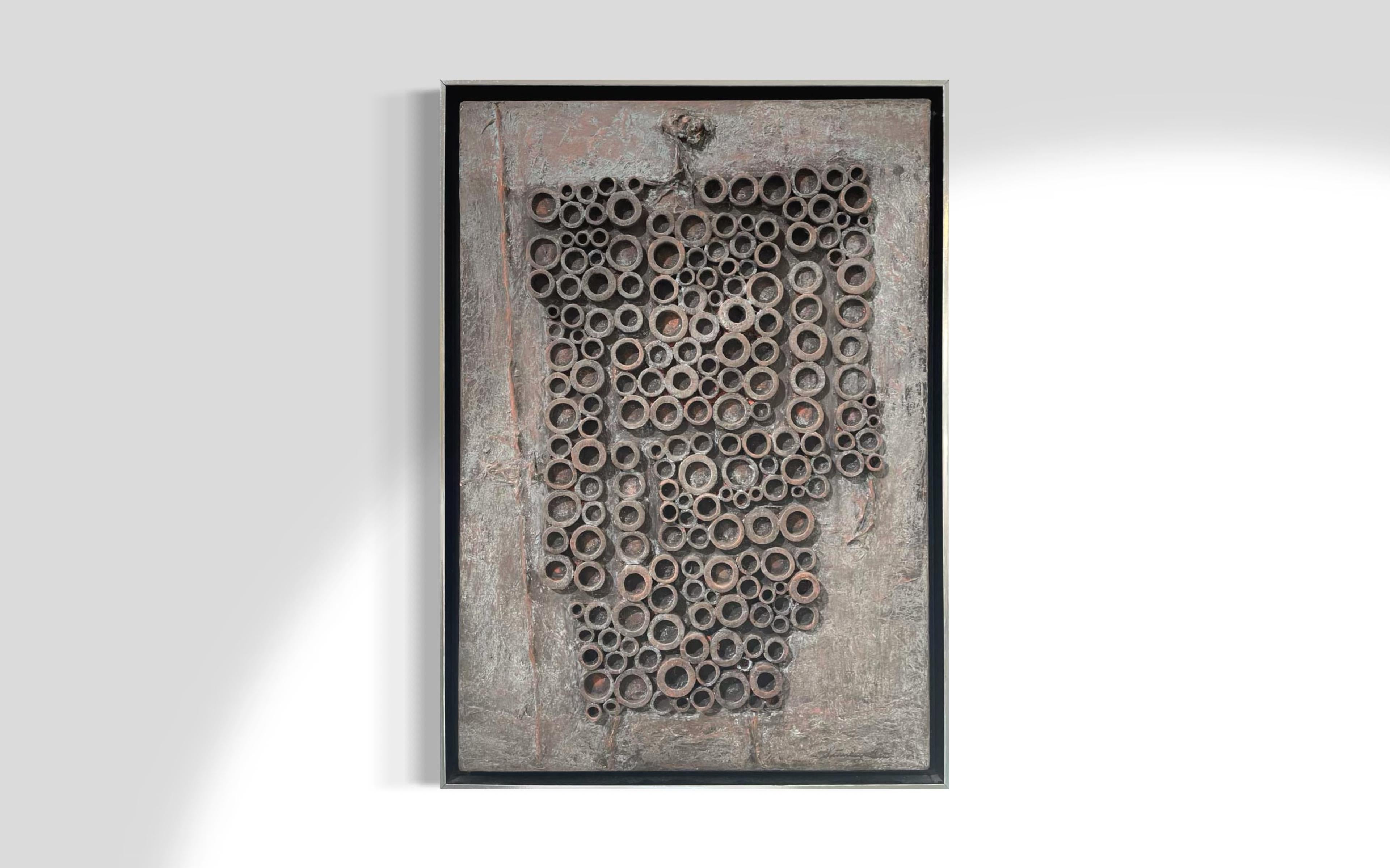 "Senza titolo #17 (Samurai)", Pittura astratta moderna del 1960