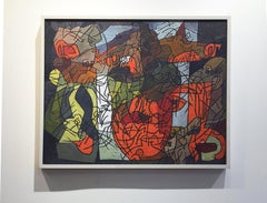 "Senza titolo", pittura astratta moderna del 1950