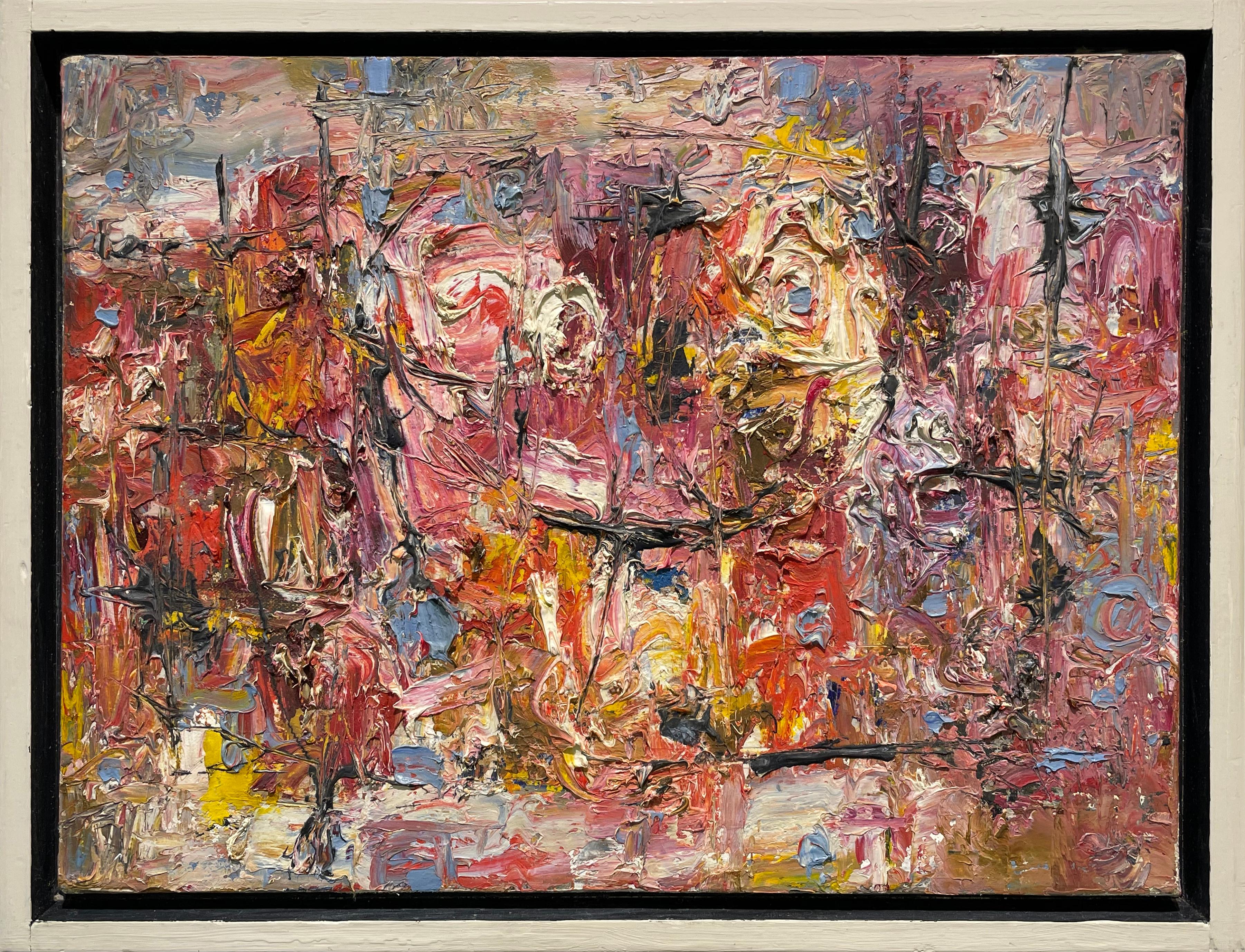 Stanley Bate "Untitled, " 1960s Modern Abstract Painting at 1stDibs