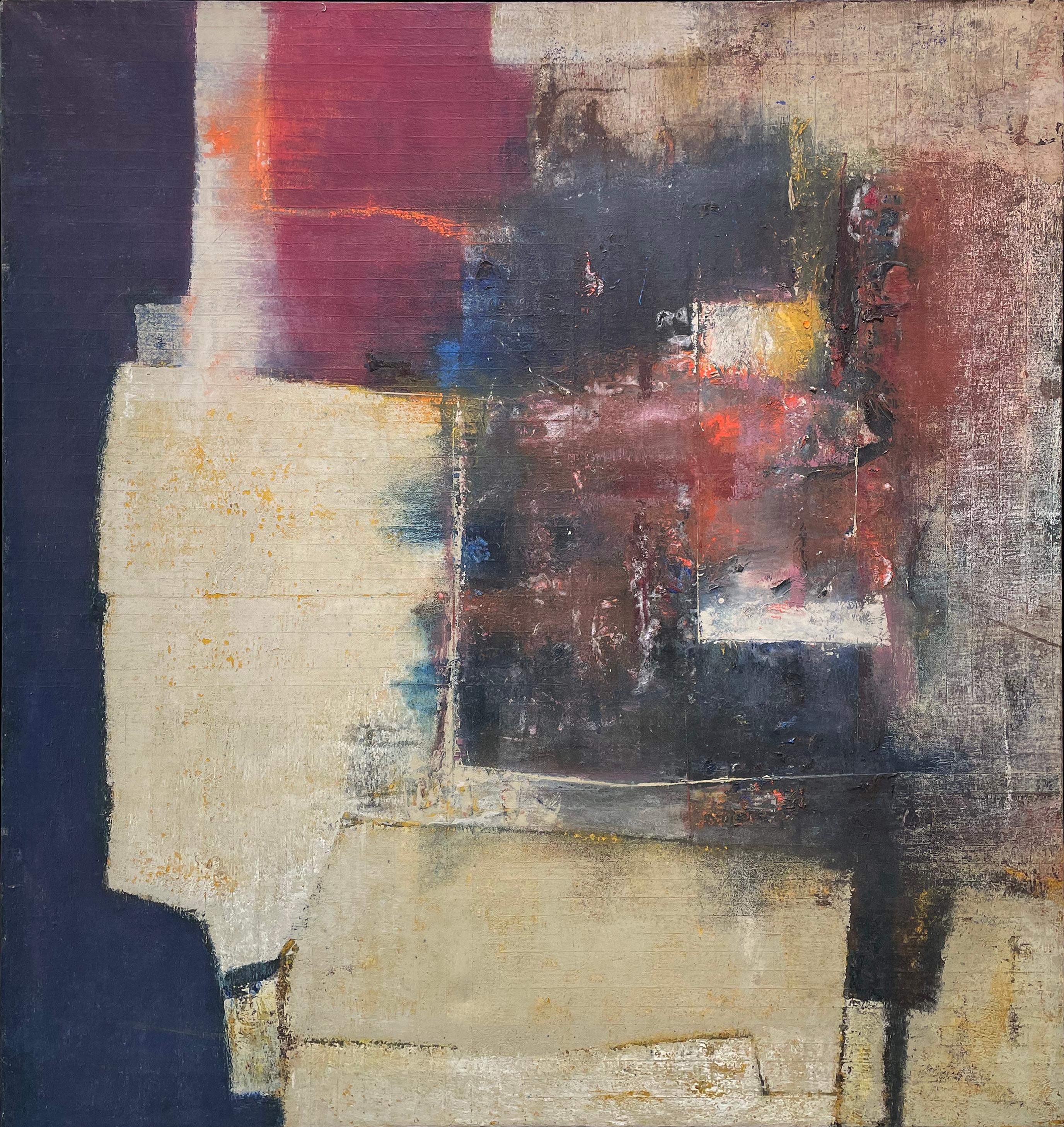 Peinture abstraite moderne des années 1960, sans titre n°296 (moderne) - Moderne Painting par Stanley Bate