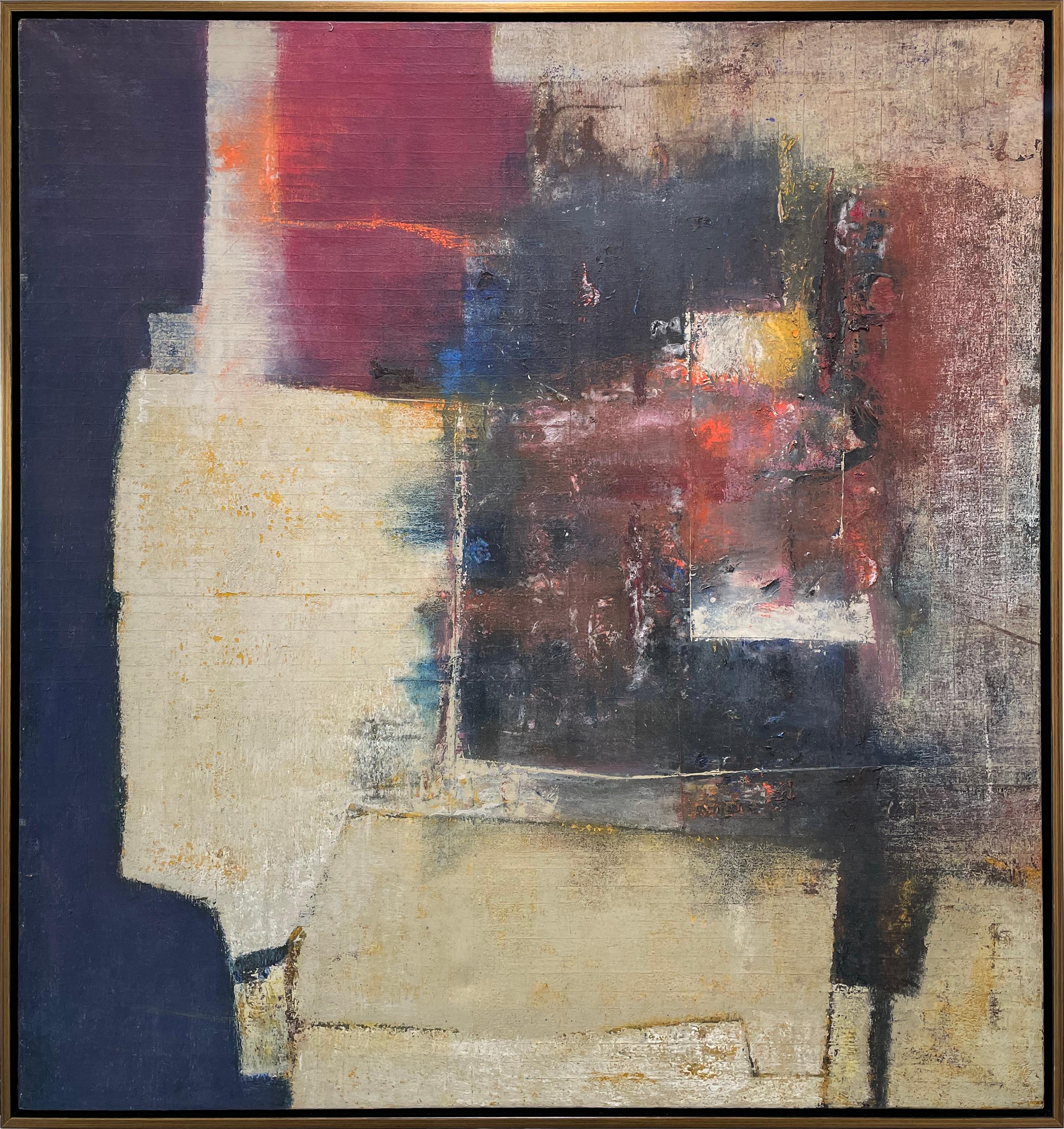 Abstract Painting Stanley Bate - Peinture abstraite moderne des années 1960, sans titre n°296 (moderne)