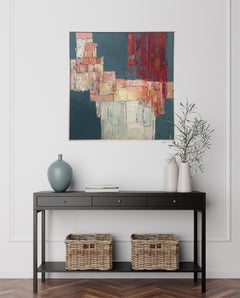 "Urbino", pintura abstracta moderna de los años 60