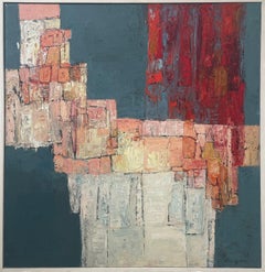 "Urbino," 1960s Modern Abstract Painting