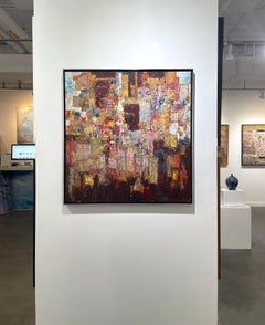 "Year of the Dragon, " 1960s Modern Abstract Painting