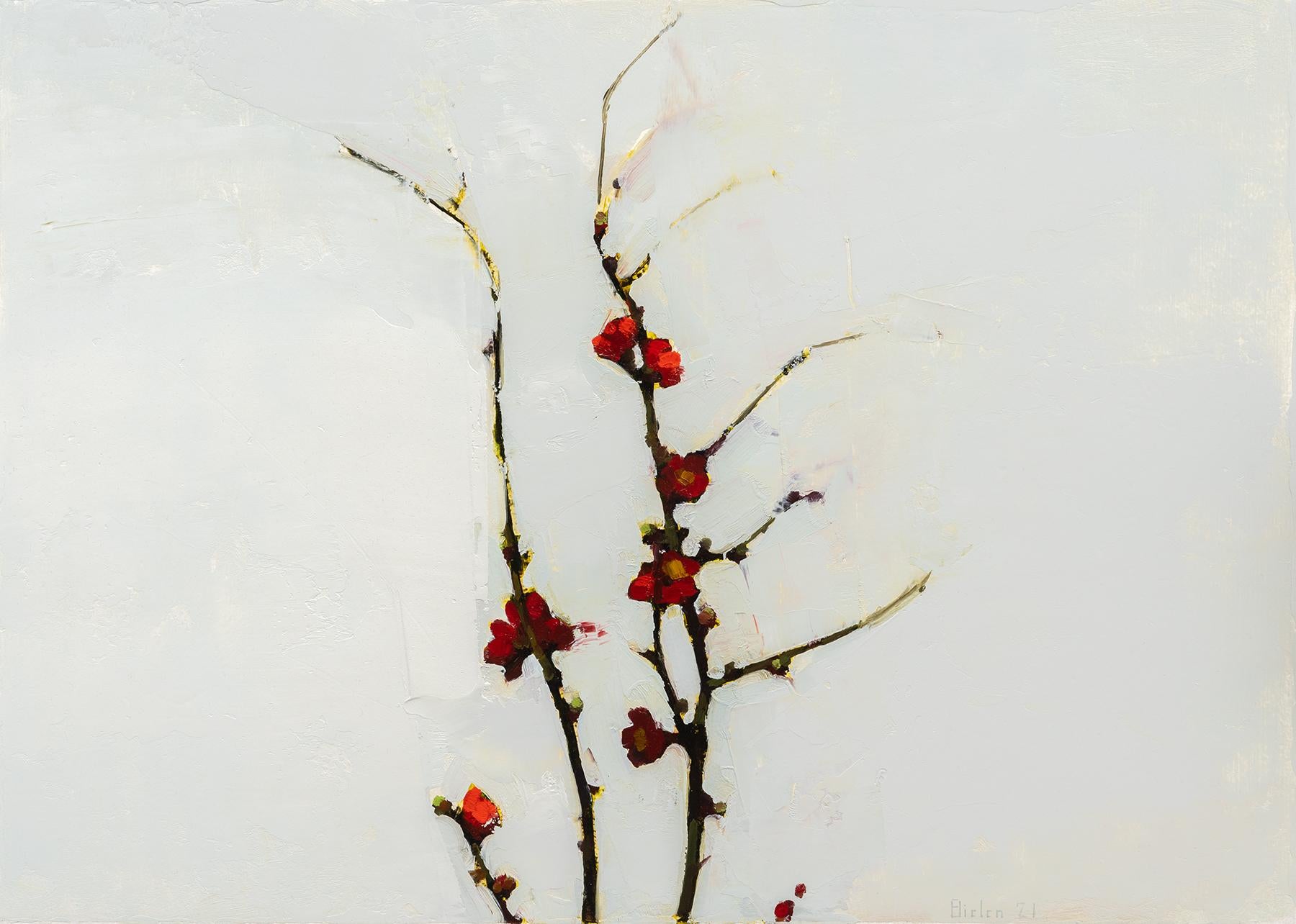 Still-Life Painting de Stanley Bielen - "Equinoccio" 2021 Óleo sobre papel/montado 15 x 21 pulg.