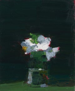 "Claridad fugaz" 2024 Óleo sobre papel/montado 5 ⅞ x 4 ½ pulg.