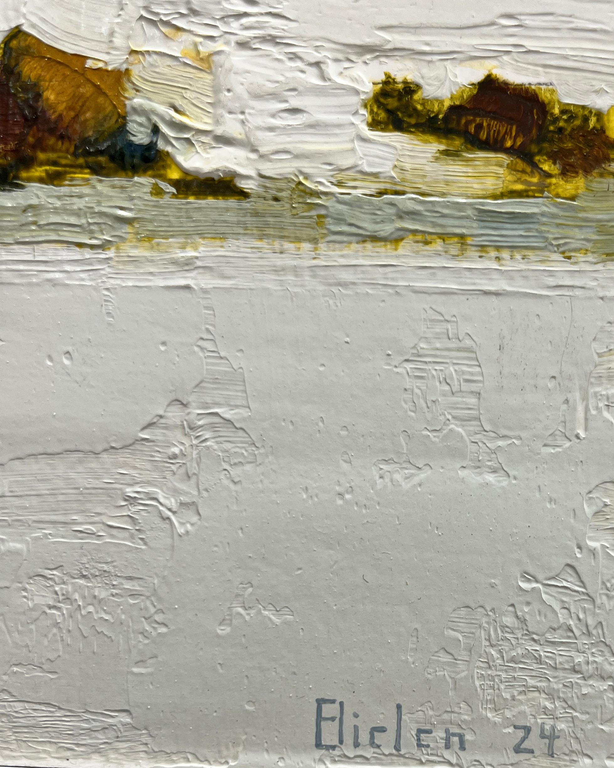 Stanley Bielen
In Waiting, 2024
Oil on paper/mounted
7 x 13 in.
(bie084)

Stanley Bielen’s paintings often begin with him planting the flower that he intends to capture in paint. He brings clippings from his garden into the studio and combines his