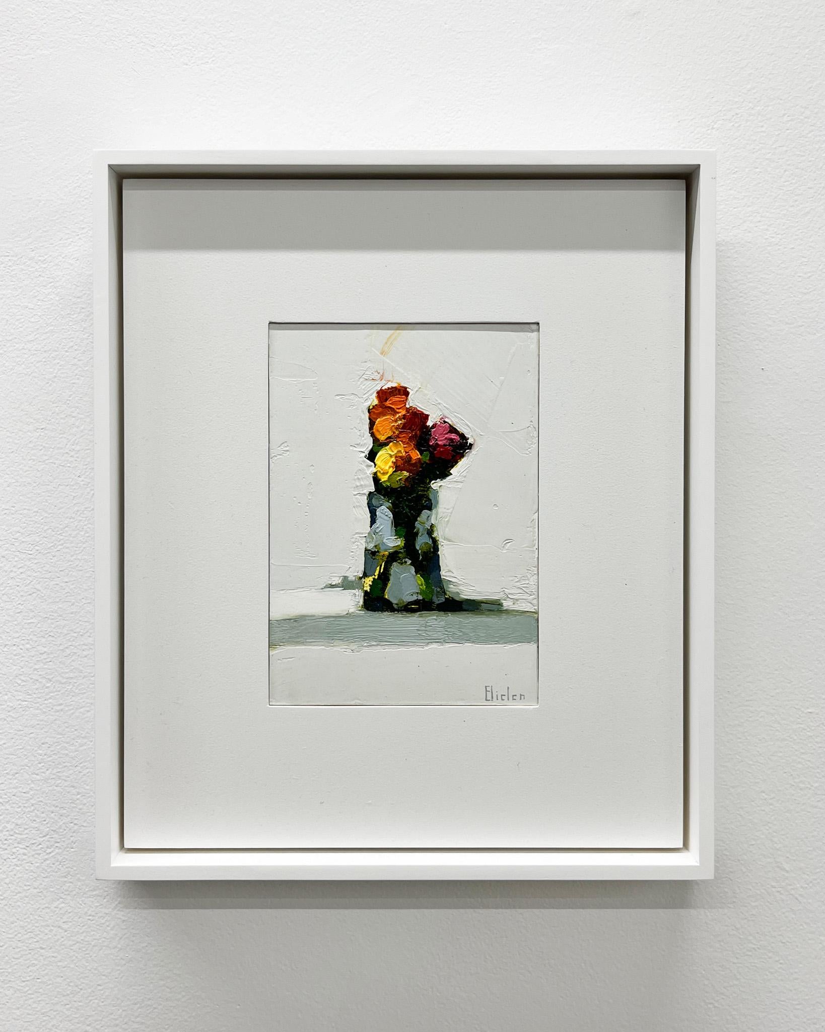 Stanley Bielen
Revelación, 2024
óleo sobre papel/montado
8 x 5 ⅛ pulg.
(bie090)

Los cuadros de Stanley Bielen suelen empezar con él plantando la flor que pretende plasmar en pintura. Lleva recortes de su jardín al estudio y combina su intensidad de