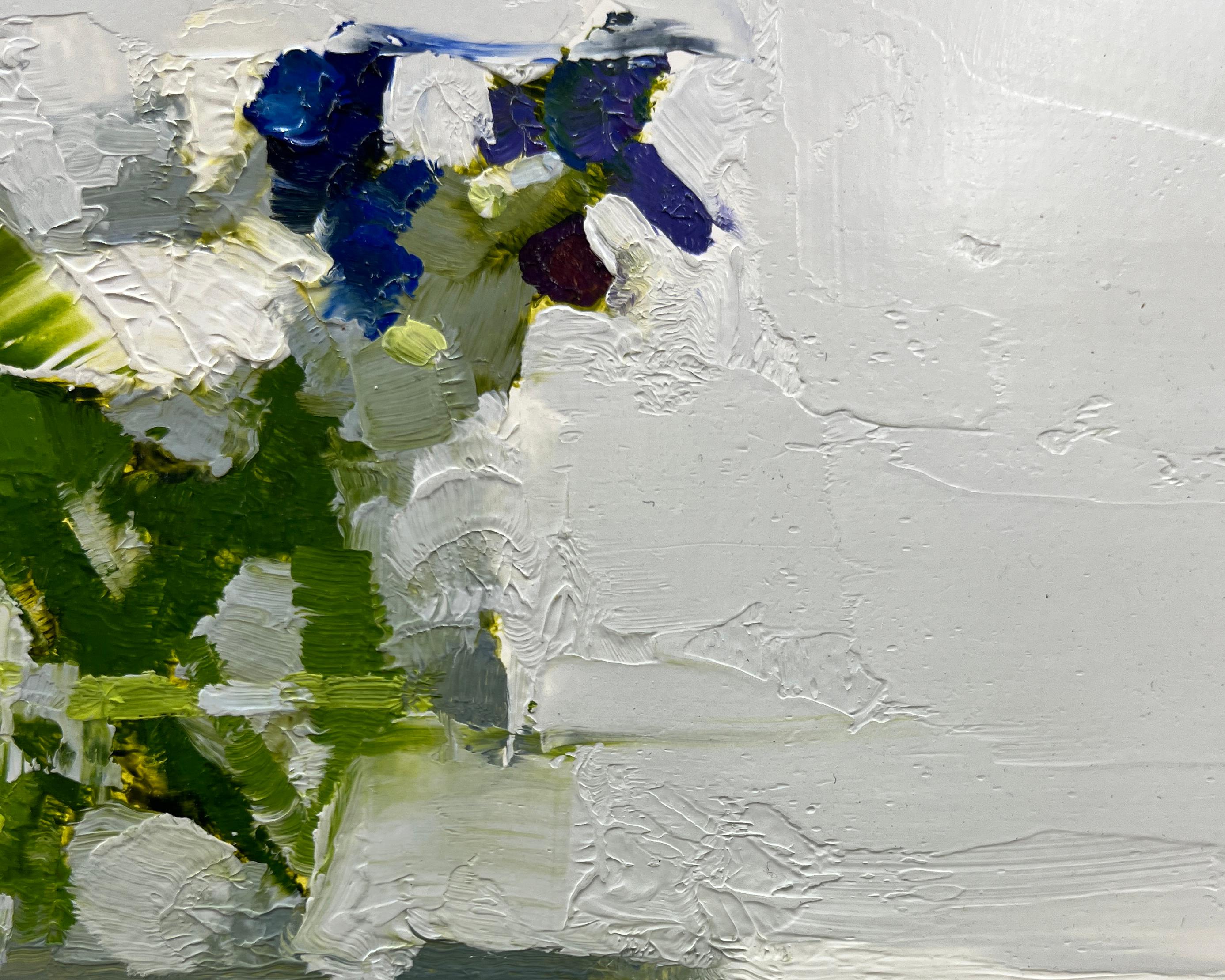Stanley Bielen
Aire de primavera, 2023
Óleo sobre papel/montado
12 x 10 ¼ pulg.
(bie092)

Los cuadros de Stanley Bielen suelen empezar con él plantando la flor que pretende plasmar en pintura. Lleva recortes de su jardín al estudio y combina su