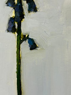 Stanley Bielen "Cerulean Bells" Oil on Paper/Mounted