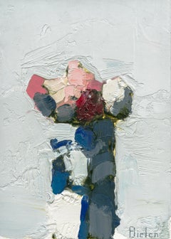 Stanley Bielen "Fair Roses" - Oil on Paper/Mounted