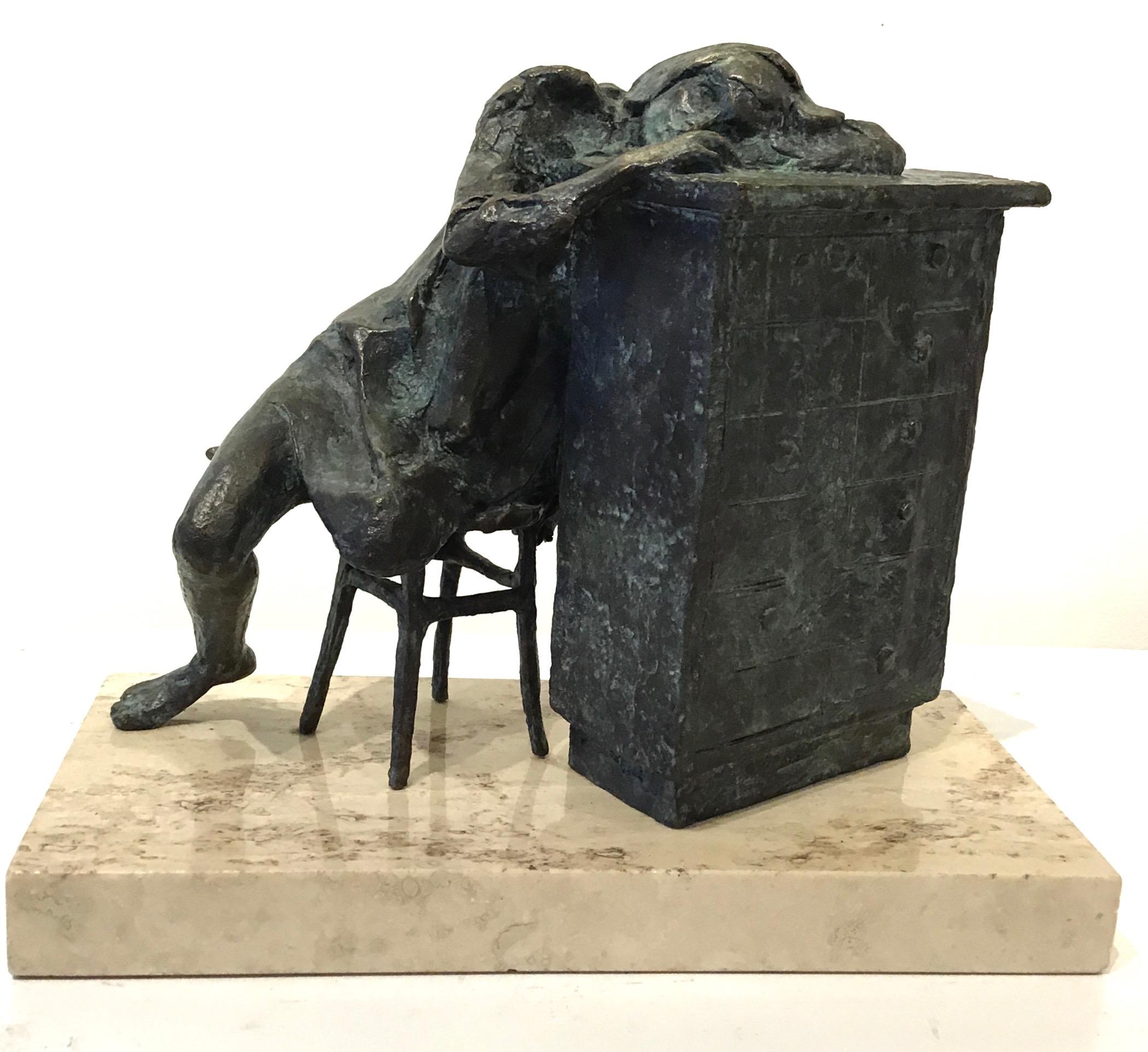 Stanley Bleifeld Figurative Sculpture – Tag des Träumens 2/7