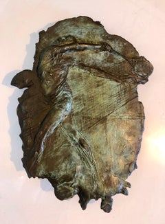 Sporting Tennis Player Bronze Relief Sports Sculpture American Modernist Art