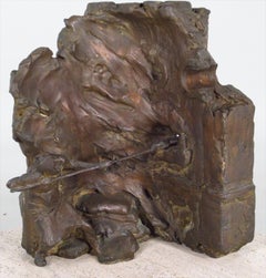 "The Baker" Stanley Bleifeld Bronze Sculpture 7/7 of a Man Using a Brick Oven