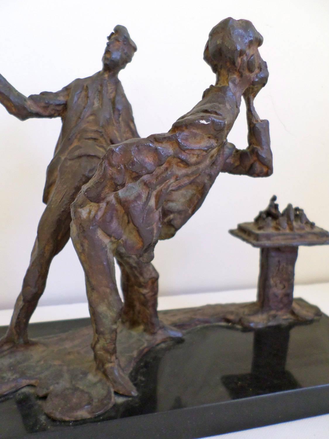 The Critic - Sculpture by Stanley Bleifeld