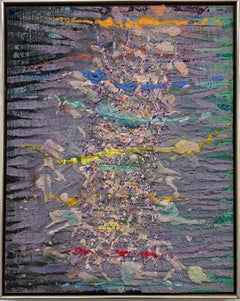 20 c. Stanley Boxer Abstract Mixed Media Painting 'Abraizedfondle'