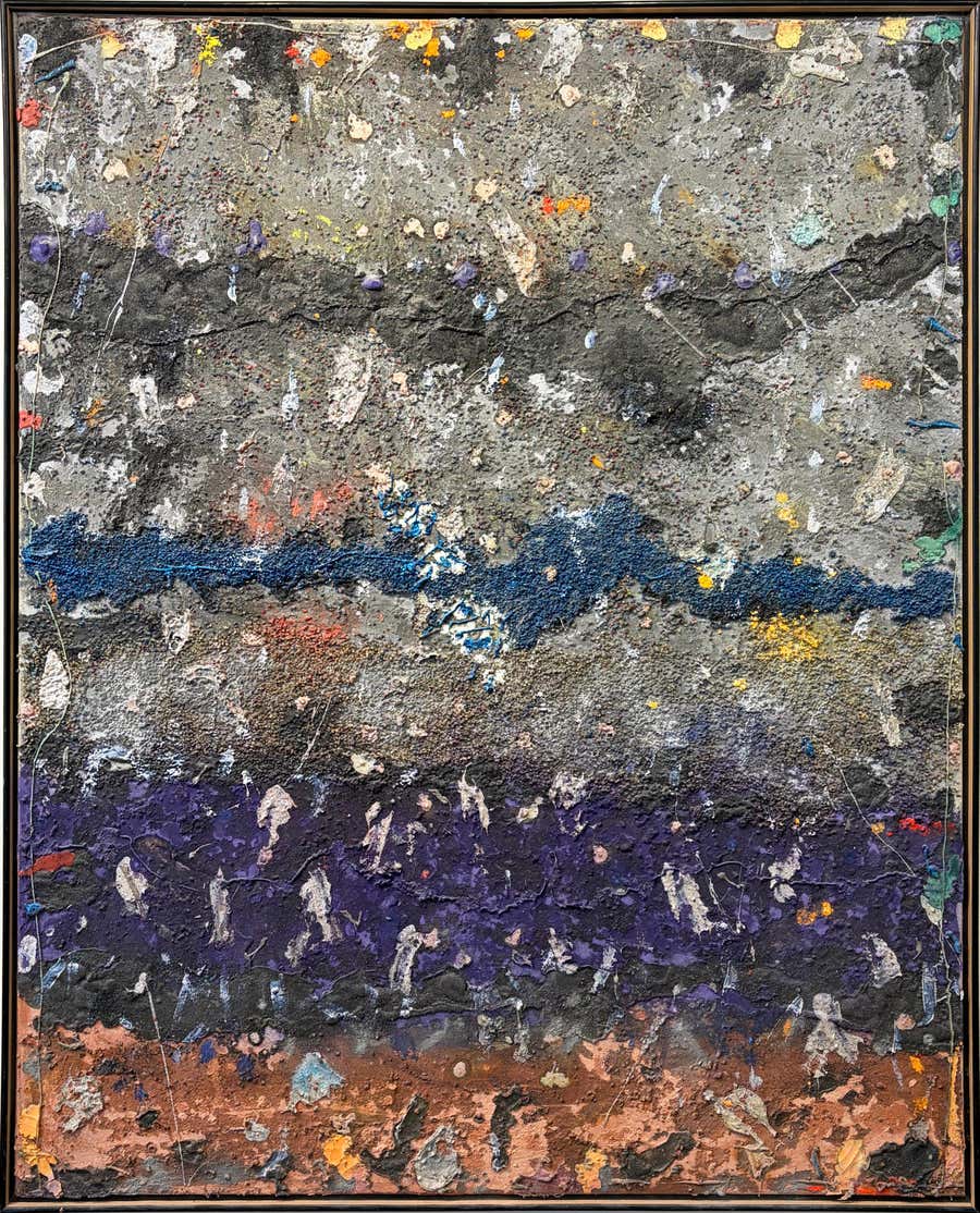 20 c. Stanley Boxer Abstract Oil Painting 'Lakotahumscuddingaplain'