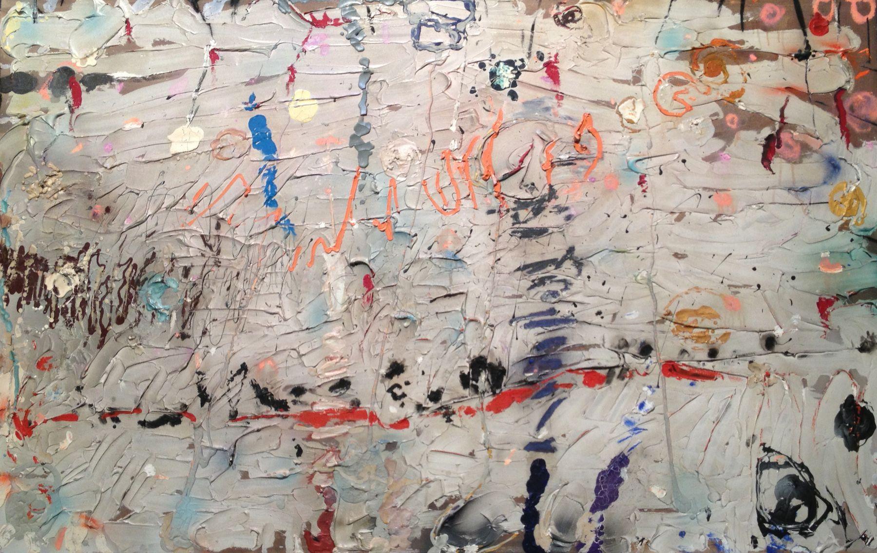 Stanley Boxer Abstract Painting - Somewhereofahighplain