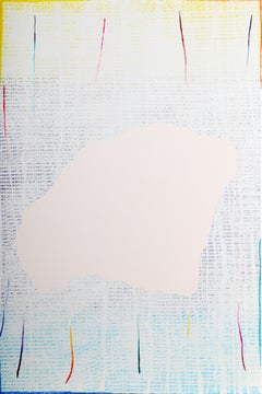 Signed Abstract Expressionist Screenprint by Stanely Boxer