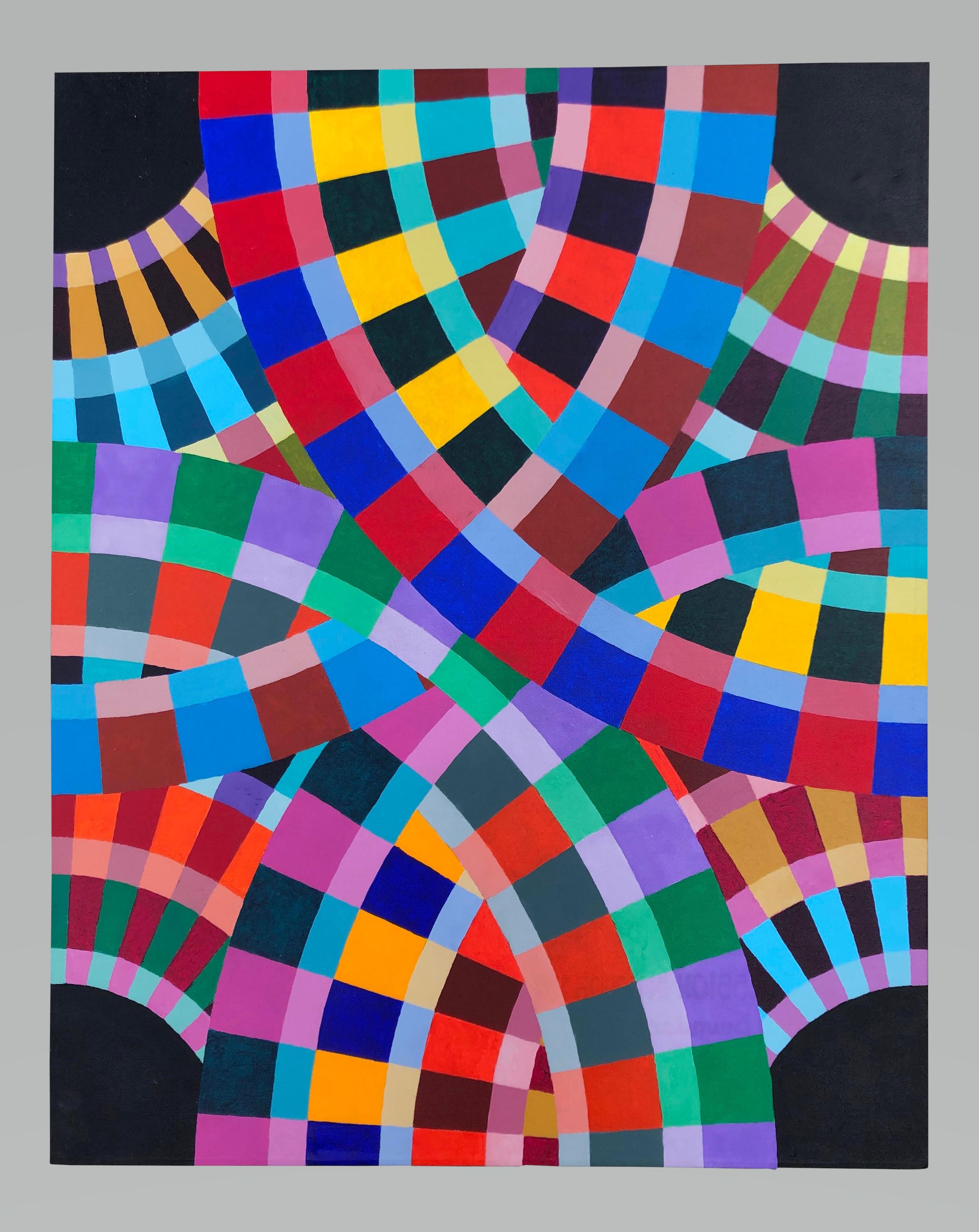 Jazz Session in Color -- Make an Offer! - Abstract Geometric Painting by Stanley Brundage