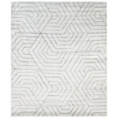 Stanley, Contemporary Modern Hand Loomed Area Rug, Rhino