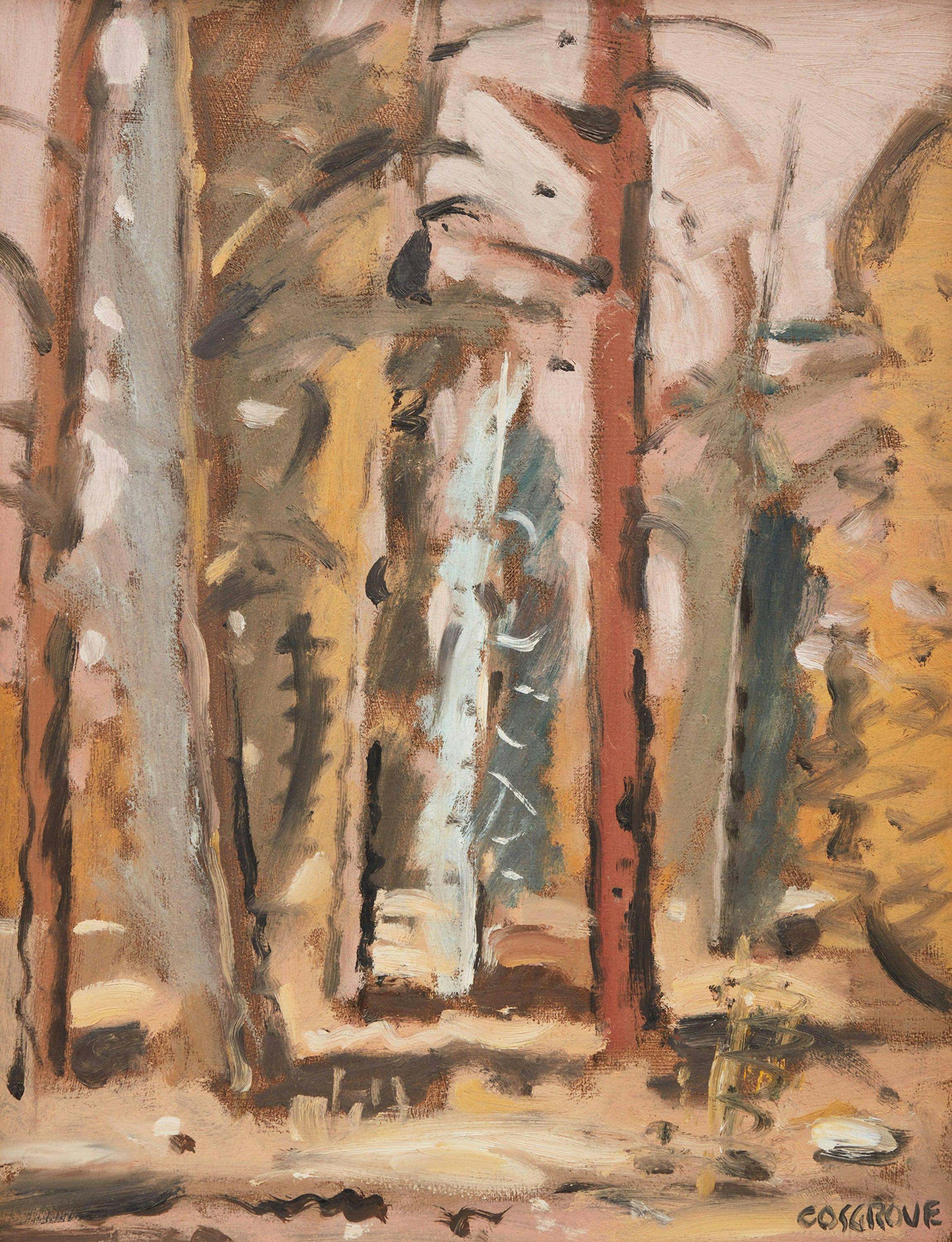 Stanley Cosgrove Landscape Painting – La Tuque