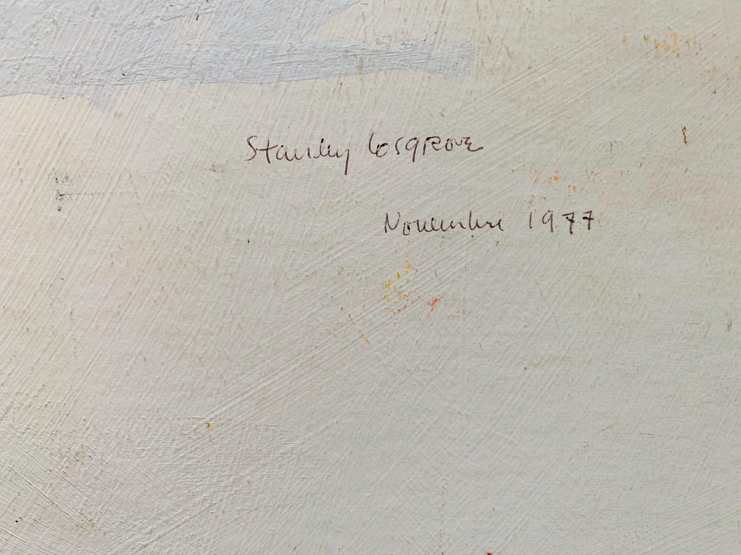 Stanley Cosgrove, 1911-2002, canadiense
SIN TITULAR (Paisaje), 1977
Óleo sobre lienzo
16 x 20 pulgadas
firmado abajo a la izquierda;
firmado y fechado 
