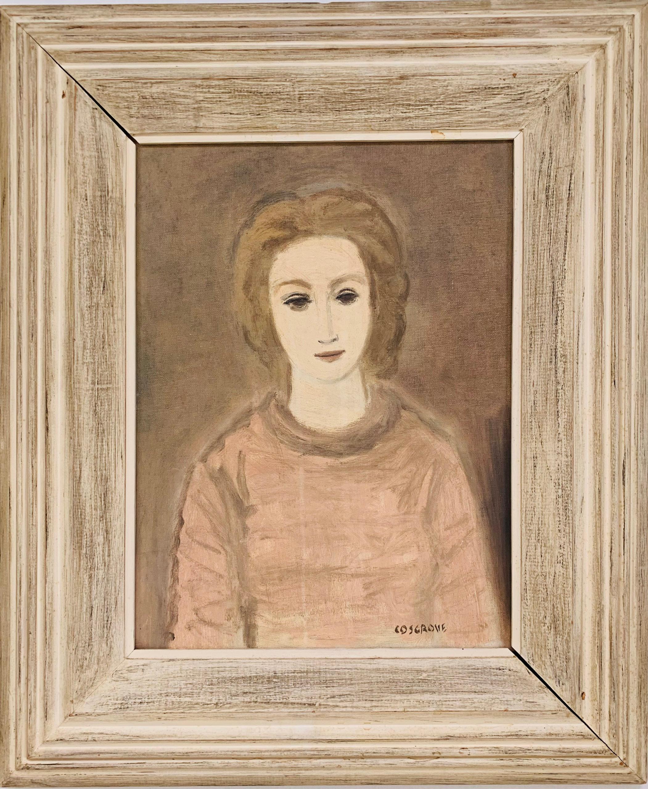 Junge Frau – Painting von Stanley Cosgrove