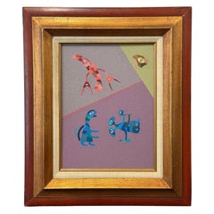 "Trois mondes", peinture acrylique post-moderne  par Stanley Donald Tchoppe