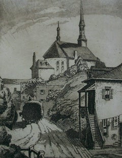 Stanley F. Turner R.C.A, Château-richer, Etching on Paper, Canada, 1932