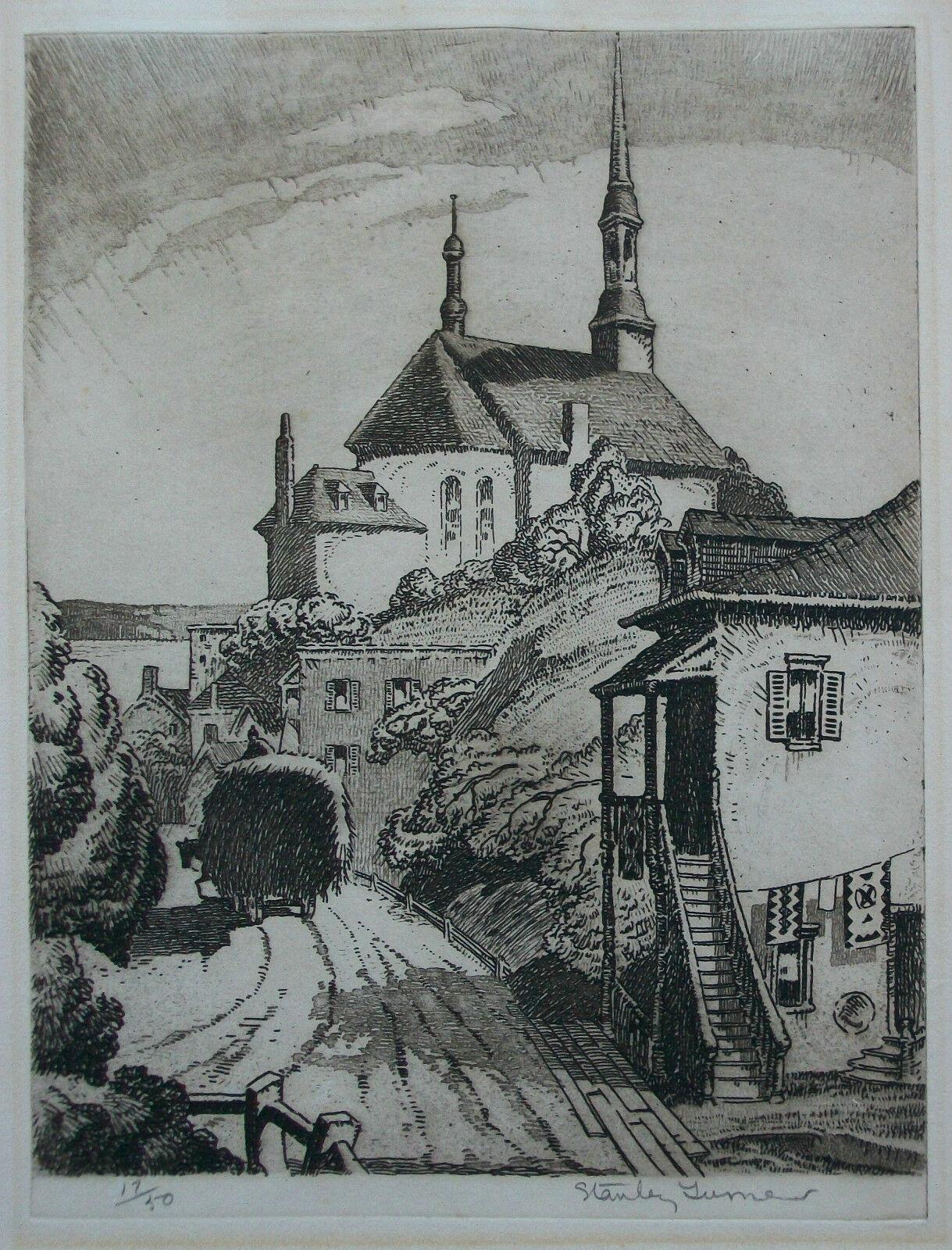 Stanley F. Turner R.C.A, Château-richer, Etching on Paper, Canada, 1932 In Good Condition For Sale In Chatham, ON
